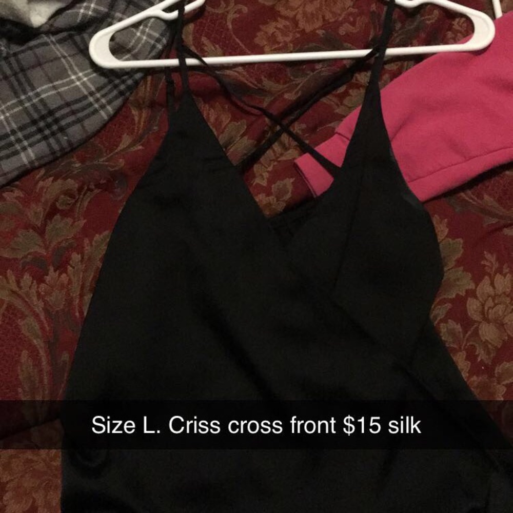 Criss cross tank top